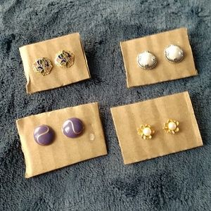 Mixed estate jewelry earrings set